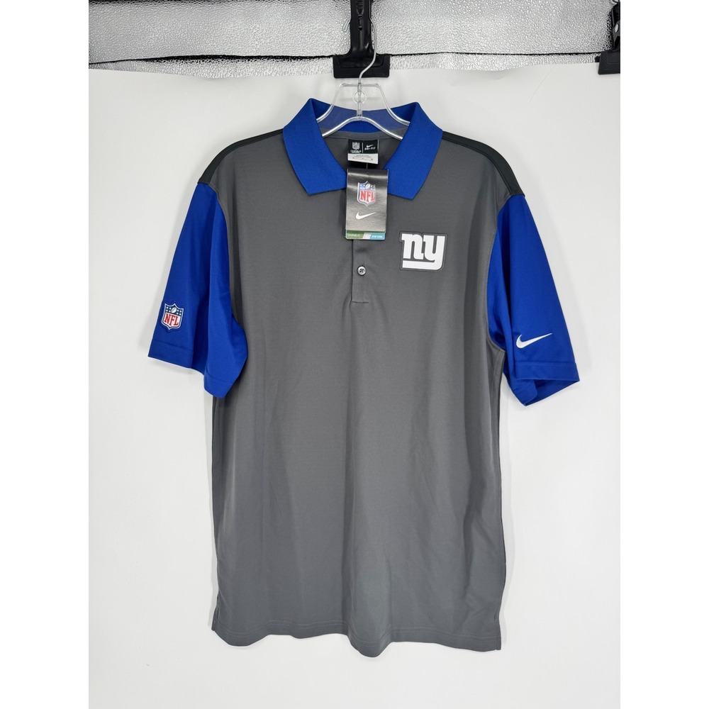 Nike On Field New York Giants Polo Shirt Mens Medium Dri Fit Performance Golf